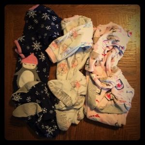 Set of three Dottie pajamas for 3t girls.